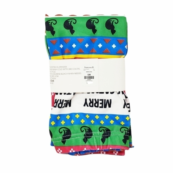 FRANCESCAS Merry Catmas ugly sweater leggings NWT Christmas - Picture 2 of 4